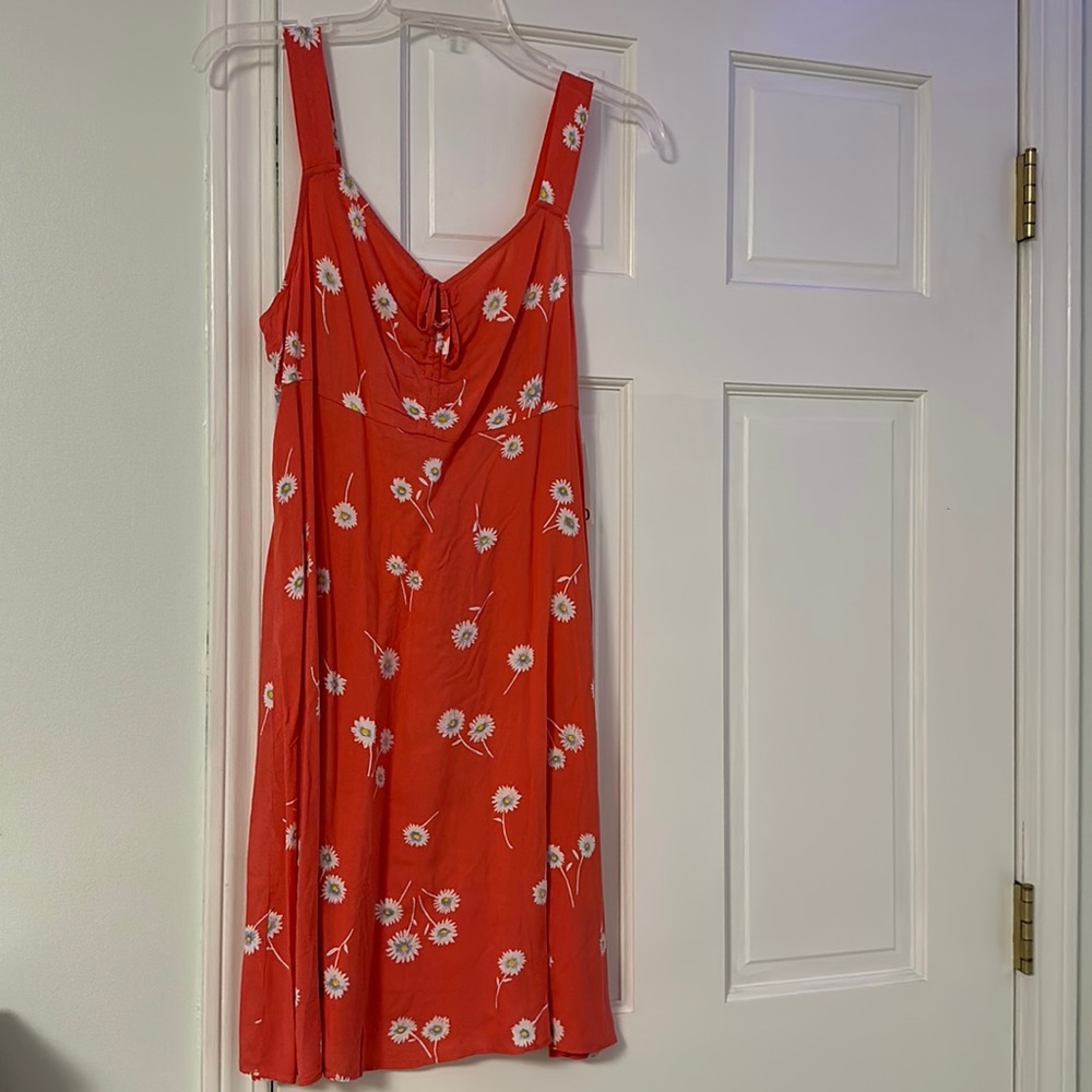 Pink floral dress